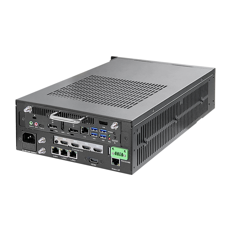 深工SG-BOX 4K多媒体播控终端 后方视图